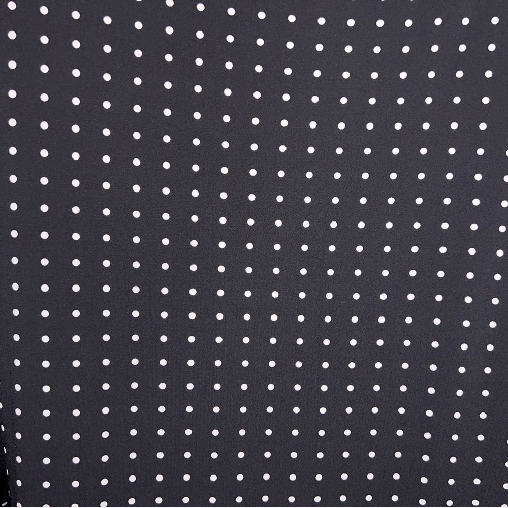 White House Black Market Black Polka Dot Long Sleeve Blouse - Picture 10 of 15